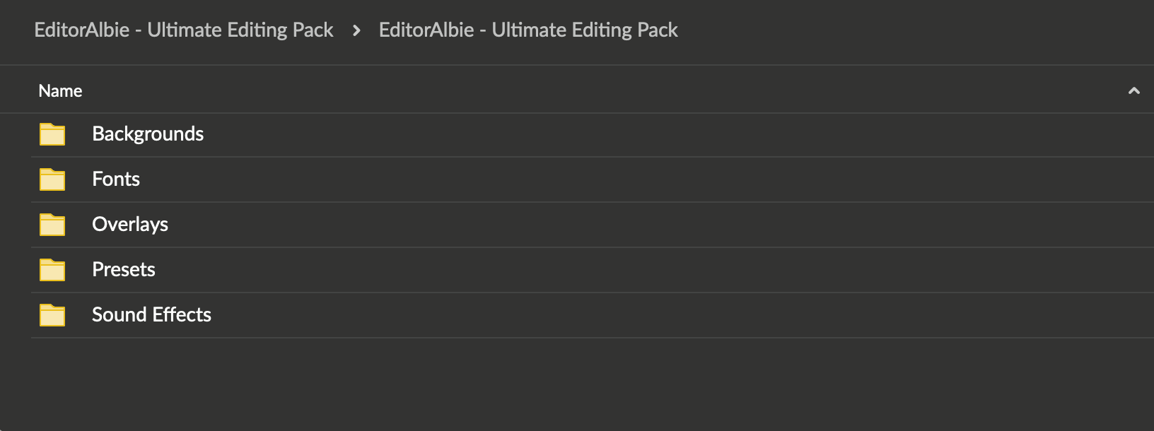 EditorAlbie Ultimate Editing Pack